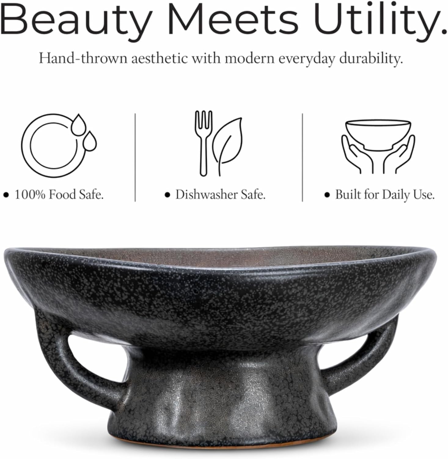 creative-co-op-stoneware-bowl-with-handle-and-base-black-reactive-glaze