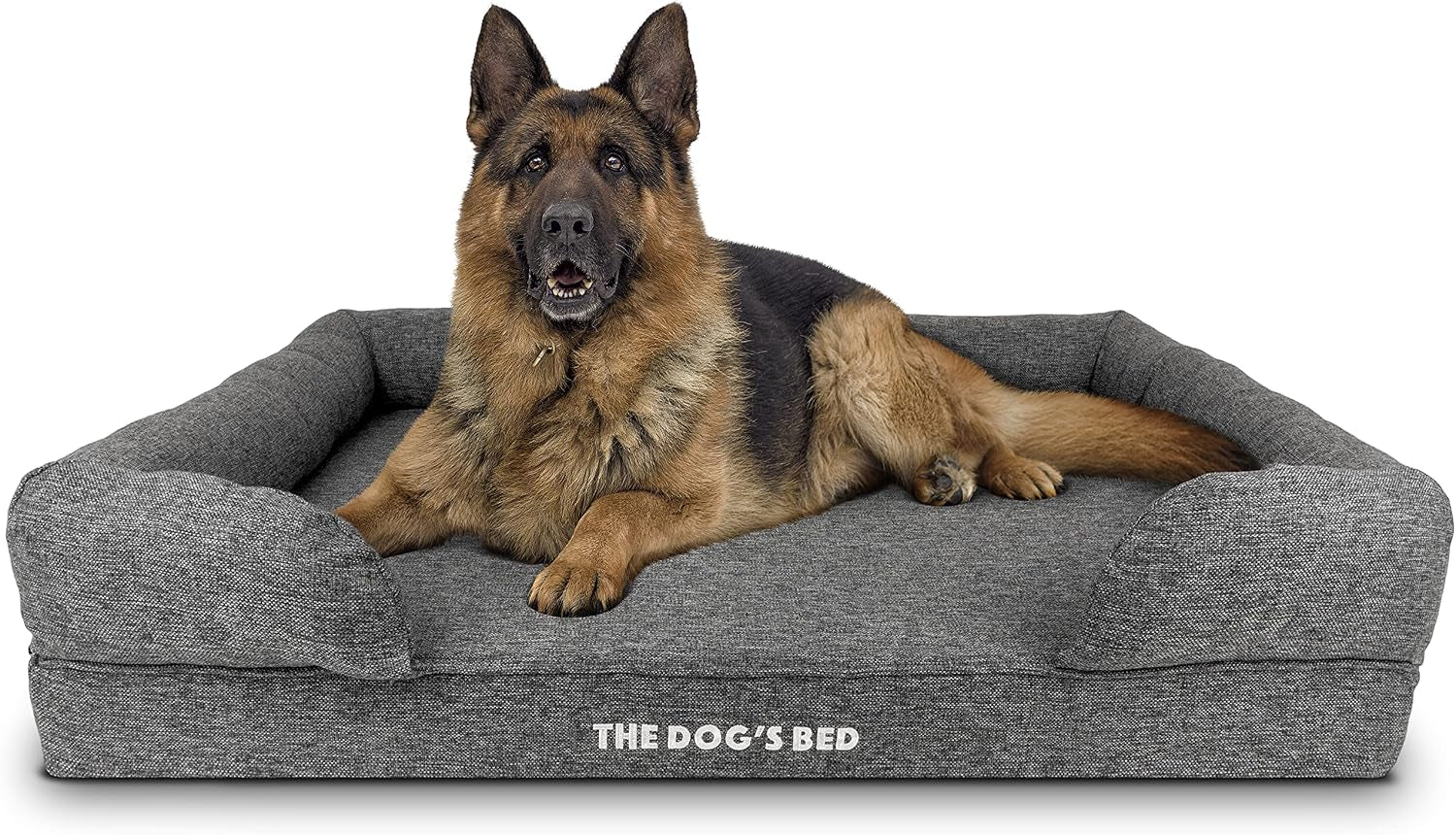 the-dog-s-bed-orthopedic-memory-foam-dog-bed-with-bolsters-for-large-dogs-high-density-support-mattress-low-front-entry-removable-washable-cover-oxford-fabric-blue-with-dark-red-trim-large