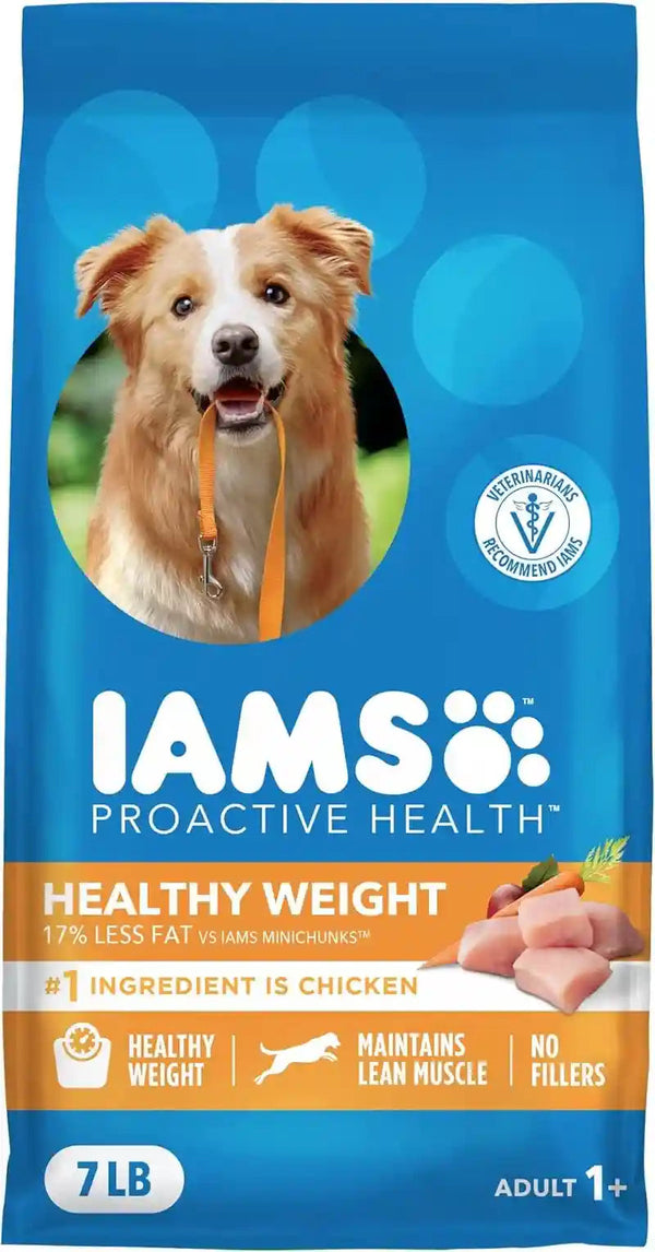 IAMS Proactive Health Healthy Weight Dry Dog Food, Chicken, 29.1 Lb | Real Chicken #1 Ingredient, L-Carnitine for Metabolism, Strong Muscles, No Fillers or Artificial Flavors, Vet-Recommended15