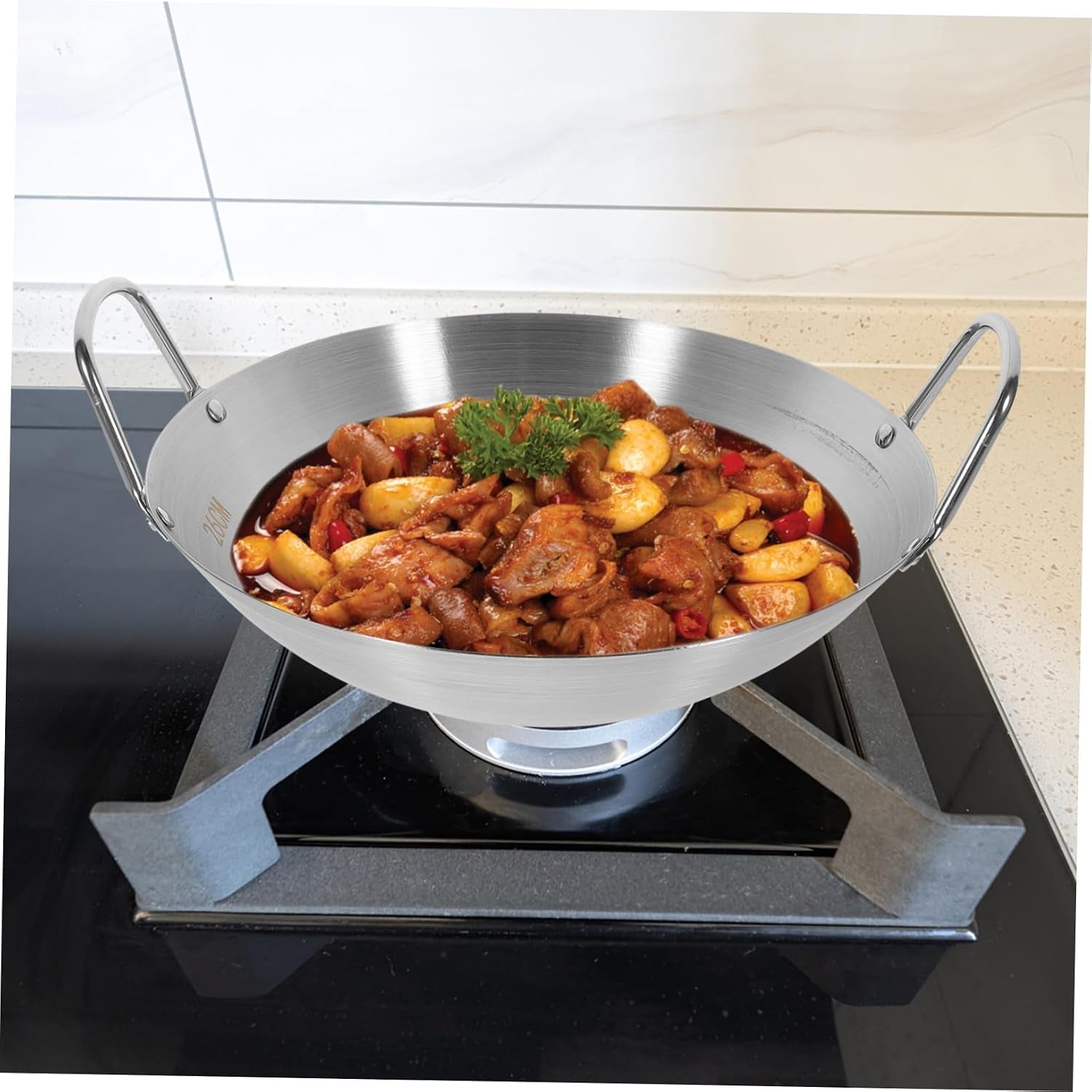 stainless-steel-wok-round-bottom-pot-non-stick-pan-for-chinese-stir-fry-double-handles-kitchen-gadget