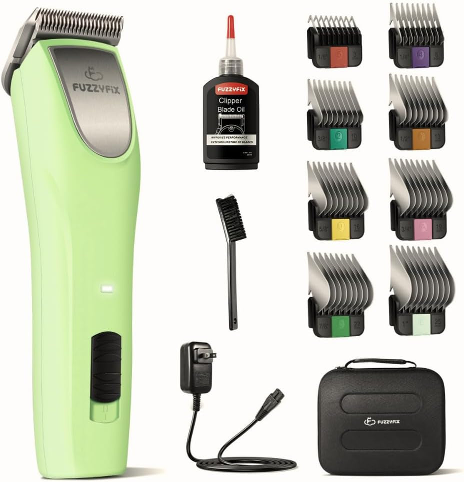 professional-dog-clippers-for-grooming-thick-curly-matted-coats-detachable-a5-blade-metal-guide-combs-kit-for-horse-animal-breeds-low-noise-cordless-pet-hair-trimmer-with-2-speed-bluewave