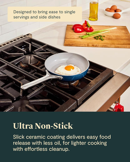 Caraway Non-Stick Ceramic-Coated Mini Fry Pan (1.05 Qt, 8") | Non-Toxic, PTFE and PFOA Free, Oven Safe and Compatible with All Stovetops (Gas, Electric and Induction), Cream4