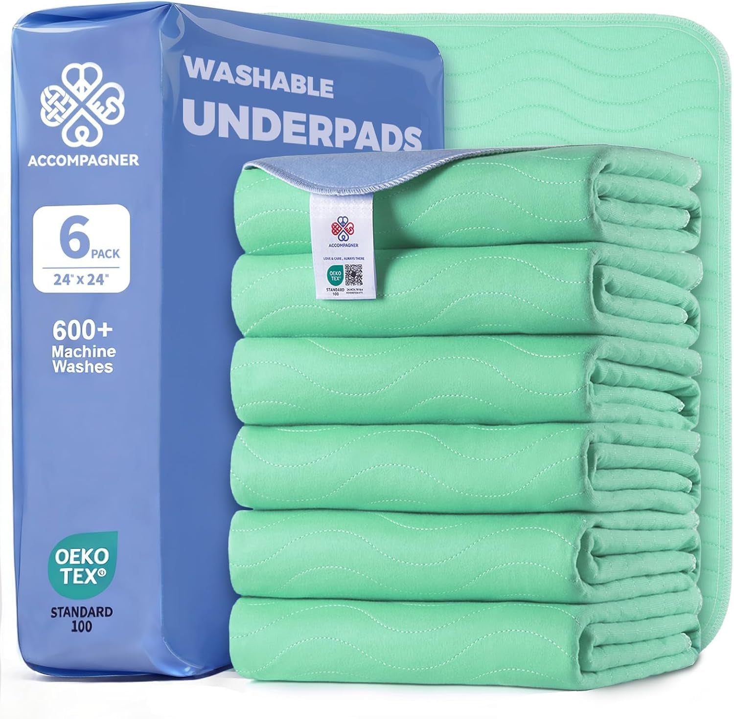 accompagner-incontinence-bed-pads-washable-waterproof-ultra-absorbent-reusable-underpads-for-diaper-changing-nursing-bedridden-adults-seniors-kids-and-dogs-blue-24x24pack-of-6