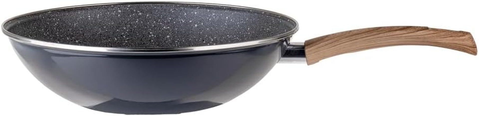 nonstick-wok-pan-11-inch-enamel-steel-gray-induction-compatible-all-stovetop-ready-even-heat-cooking-wood-look-handle-lightweight-design-easy-cleanup