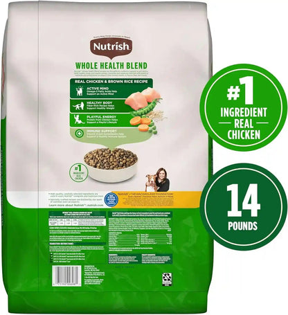 Nutrish Dry Cat Food, Chicken & Brown Rice Recipe, 14 Lb. Bag (Rachael Ray) | Vitamin E and Antioxidants Help Support a Healthy Immune System, Provides Complete & Balanced Nutrition3