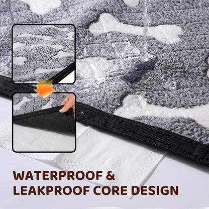 25"X35" Double-Sided Chew Proof Dog Blanket for Sofa Bed Dog Crate | Indestructible Dog Blanket for Aggressive Chewers, Flannel Tear-Resistant & Waterproof Pet Throw Blanket Furniture Protector5