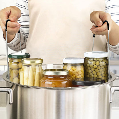 12In Stainless Steel Canning Rack with Contour Handles, Holds 7 Pint or 6 Quart Jars in Pressure Canner Pot2