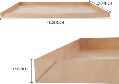 Disposable Guinea Pig Cage Liners, 48" X24 Large Liner Bag for Guinea Pig Cage Bottom, Water-Resistant Kraft Paper (4Pack)2