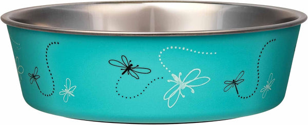 Loving Pets Bella Dog Bowls- Stainless Steel Dog & Cat Bowls - Spill Proof Dog Food Bowl, Cat Bowl, Puppy Essentials & Pet Supplies Great for Home & Travel (Medium 20-35 Lbs, Blueberry)24