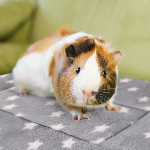 3PCS Rabbit Bed, Soft Bunny Bedding, Fleece Guinea Pig Blanket | Warm Plush Sleeping Mat, Cage Liner for Hamster Ferret Squirrel Hedgehog Rat5