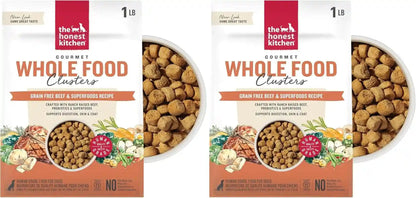 The Honest Kitchen Grain Free Beef & Superfoods Whole Food Clusters, Human Grade Dry Dog Food, Vet-Crafted Nutritional Support for Skin, Coat, Digestion & Overall Wellness, 5 Lb Bag24