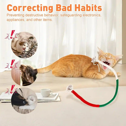 TEAWOO Cat Toys Chew Ropes 3Pcs with Natural Catnip, Safe Teeth Cleaning Toy for Indoor Kittens, Interactive Cat Kitty Toys for All Breeds (27.56 Inches, 3 Bags of Catnip Included)4