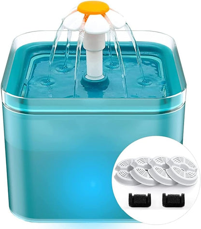 AONBOY Cat Water Fountain Filters, Suitable for AONBOY Pet Fountain F2, Cat Fountain Filters(8 Filters + 8 Sponges)9