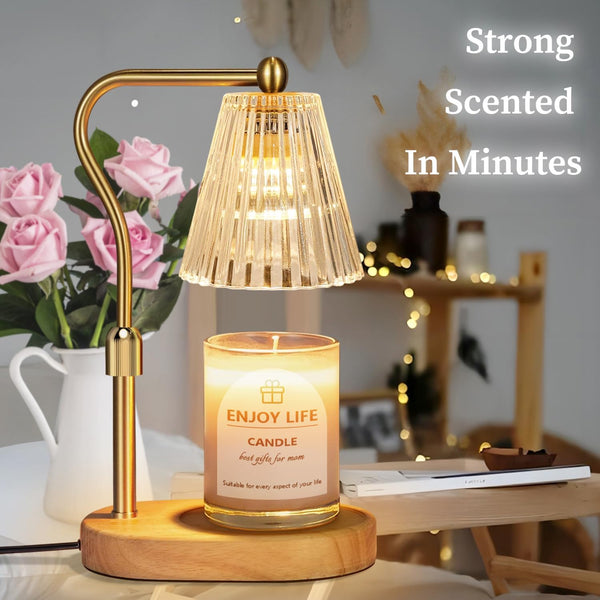 Candle Warmer Lamp with Timer Dimmer Adjustable Height for New Home Bedroom,Mothers Day Gifts,Vintage Home Decor for Scented Jar6