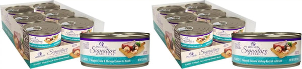 Wellness CORE Signature Selects Flaked Adult Canned Wet Cat Food, Natural, Protein Rich, Grain Free, Skipjack Tuna and Wild Salmon Entrée Recipe, 2.8 Oz, Pack of 12 Cans29