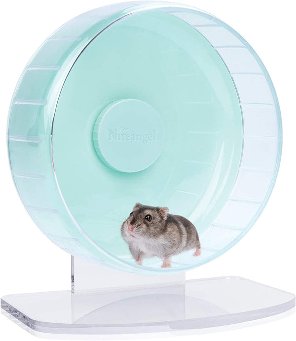 Niteangel Super-Silent Hamster Exercise Wheels: Quiet 10 Inch Running Wheel | Can 10.6-13.4" Adjustable Height - No Bend Back Spinner Running for Dwarf Syrian Hamster Gerbils Mice or Other Small Animal19