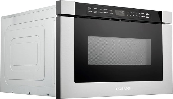24 In. Haven Coll 1.2 Cu. Ft. Built-In Microwave Drawer, Stainless Steel |  COS-12MWDSS-NH Touch Controls, 11 Power Levels, 1000W, Child Lock Function, Defrost Functions, Automatic Presets6