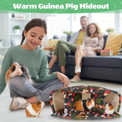 Unicorn Catcher Washable Guinea Pig Hideout Large Cozy Bed for Small Pets | Warm Plush Pet House Featuring a Semi-Closed Design for Hamsters Chinchillas and Bunnies to Sleep in Secure Comfort6