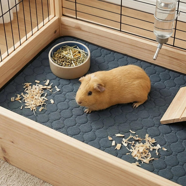 2 Pcs Guinea Pig Cage Liners - Washable Guinea Pig Pee Pads, Waterproof Reusable & anti Slip Guinea Pig Bedding Fast and Super Absorbent Pee Pad for Small Animals Rabbit Hamster Rat8