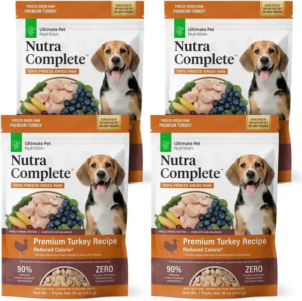 ULTIMATE PET NUTRITION Nutra Complete, 100% Freeze Dried Raw Veterinarian Formulated Dog Food with Antioxidants Prebiotics and Amino Acids (1 Pound, Beef)16