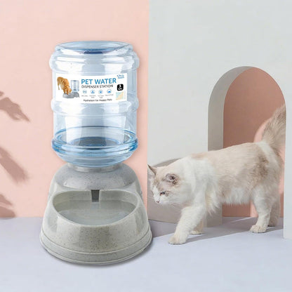 3 Gallon Large Dog Water Dispenser, Automatic Gravity Pet Waterer Station for Large Dogs and Multiple Pets, Indoor/Outdoor Dog Water Bowl with Anti-Slip Base, Bpa-Free, Grey7
