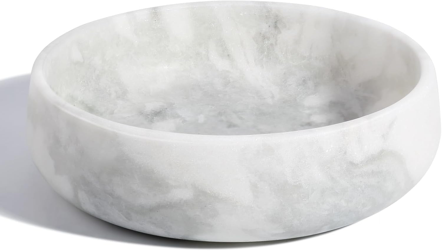 white-marble-dog-bowls-non-slip-dog-food-water-bowl-small-heavy-duty-pet-bowl-for-cats-and-medium-dogs-weighted-african-natural-marble-holds-4-cups5lbs