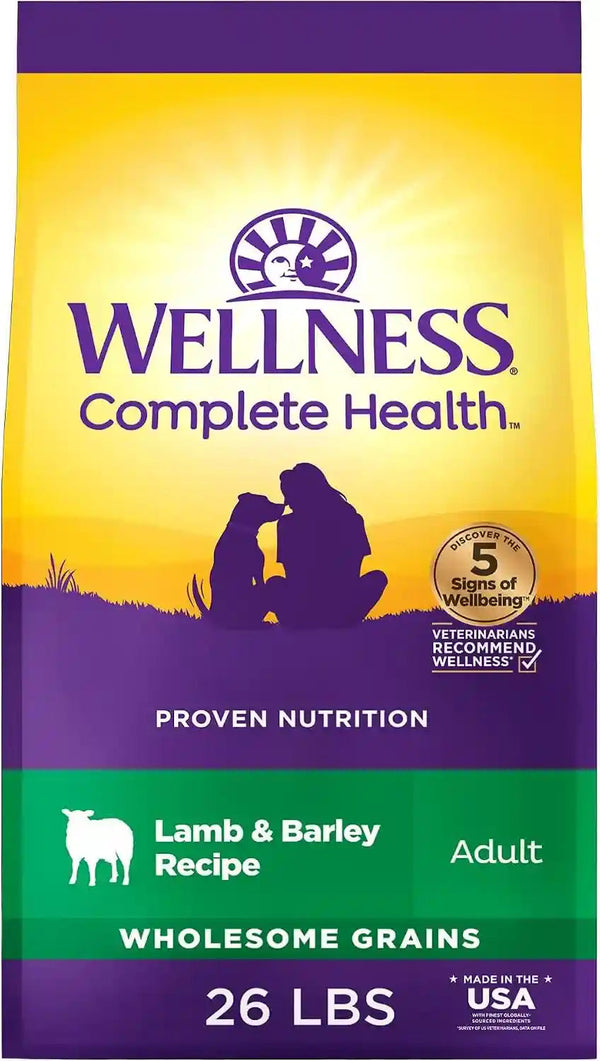 Wellness Complete Health Adult Dry Dog Food, Wholesome Grain Kibble, Natural, Chicken and Oatmeal Recipe, 30 Lb Bag20