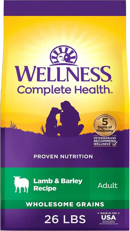 Wellness Complete Health Adult Dry Dog Food, Wholesome Grain Kibble, Natural, Chicken and Oatmeal Recipe, 30 Lb Bag20