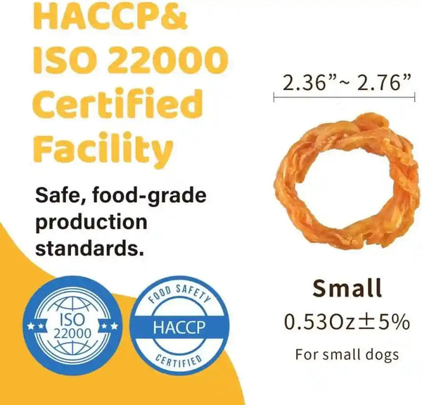 Ipaw 10 Pcs Value Pack Turkey Tendons Ring for Dog, All Natural Human Grade | Single Protein, Hypoallergenic, Grain Free, Rawhide Alternative Dog Treats, Us-Sourced Turkey3