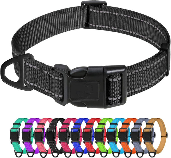 Tagme Small Dog Collar, Reflective Puppy Collar, Sky Blue, 3/8" Width | Lightweight, Nylon Collar for Puppies, Chihuahua, Yorkie & Teacup Dogs 5-15 Lbs, Reflective for Evening Walks, 12 Colors22