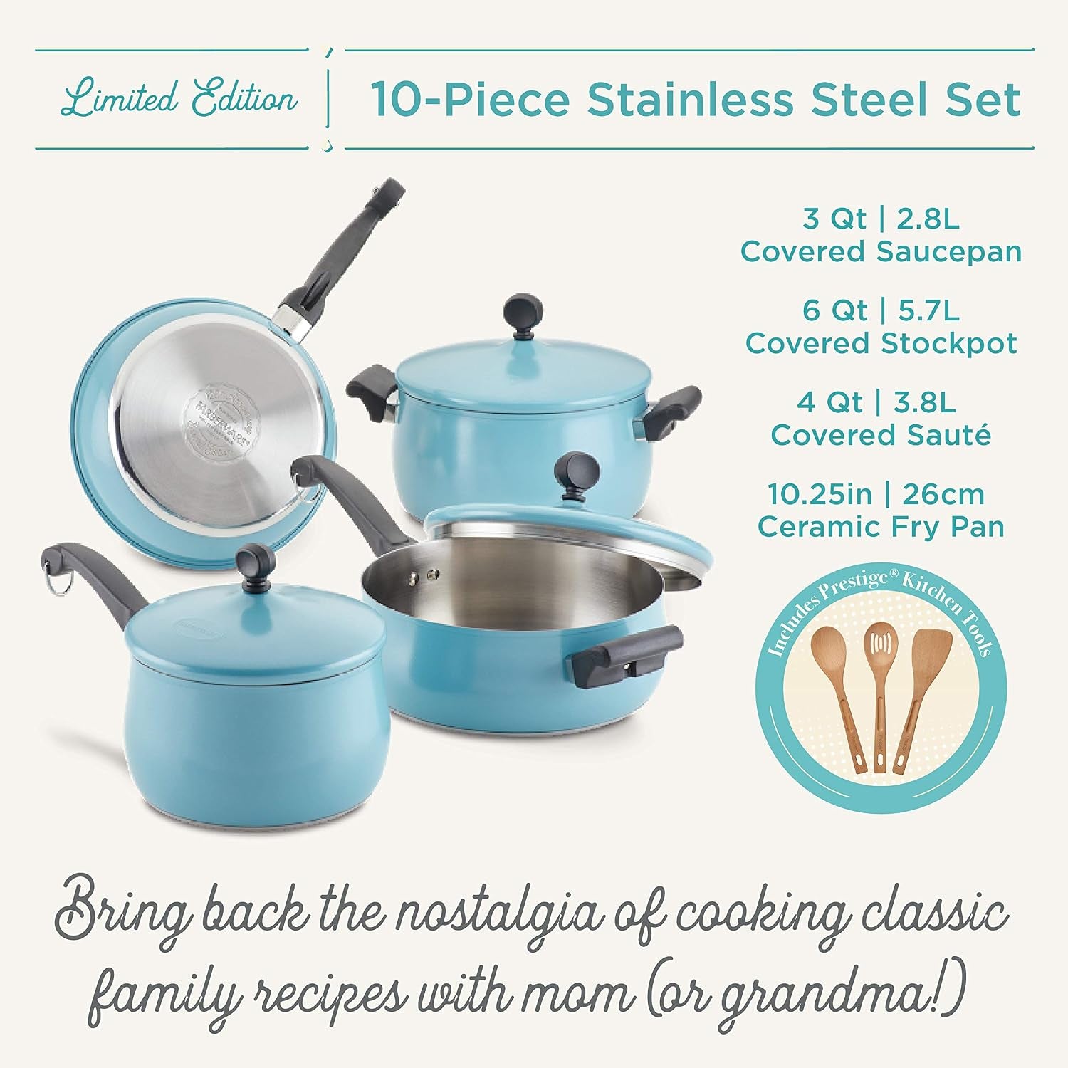120-limited-edition-stainless-steel-cookware-pots-and-pans-set-with-prestige-kitchen-tools-10-piece-aqua-blue