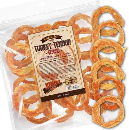 Gootoe Turkey Tendons, Dog Treats for Small Breeds, Bone (S), 6 Counts9