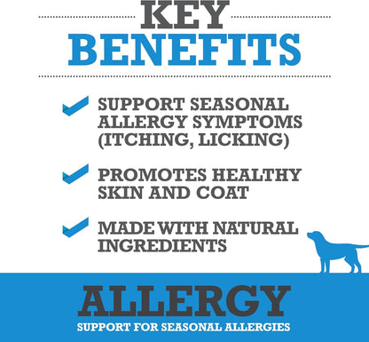 Allergy Chews – Plasma-Powered Formula for Dog Seasonal Allergy Support – Grain-Free Natural Blood Protein Supplements – 60 Soft Chews (1 Canister)2