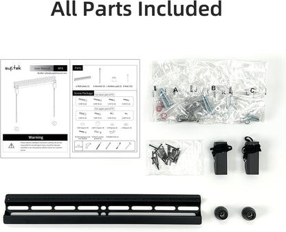 Studless TV Wall Mount for Most 23-60 Inch Tvs up to 99 Lbs, Low Profile No Drill TV Mount, Drywall Bracket with Max VESA 400X400Mm, No Stud, No Drill, Easy Install, MF88