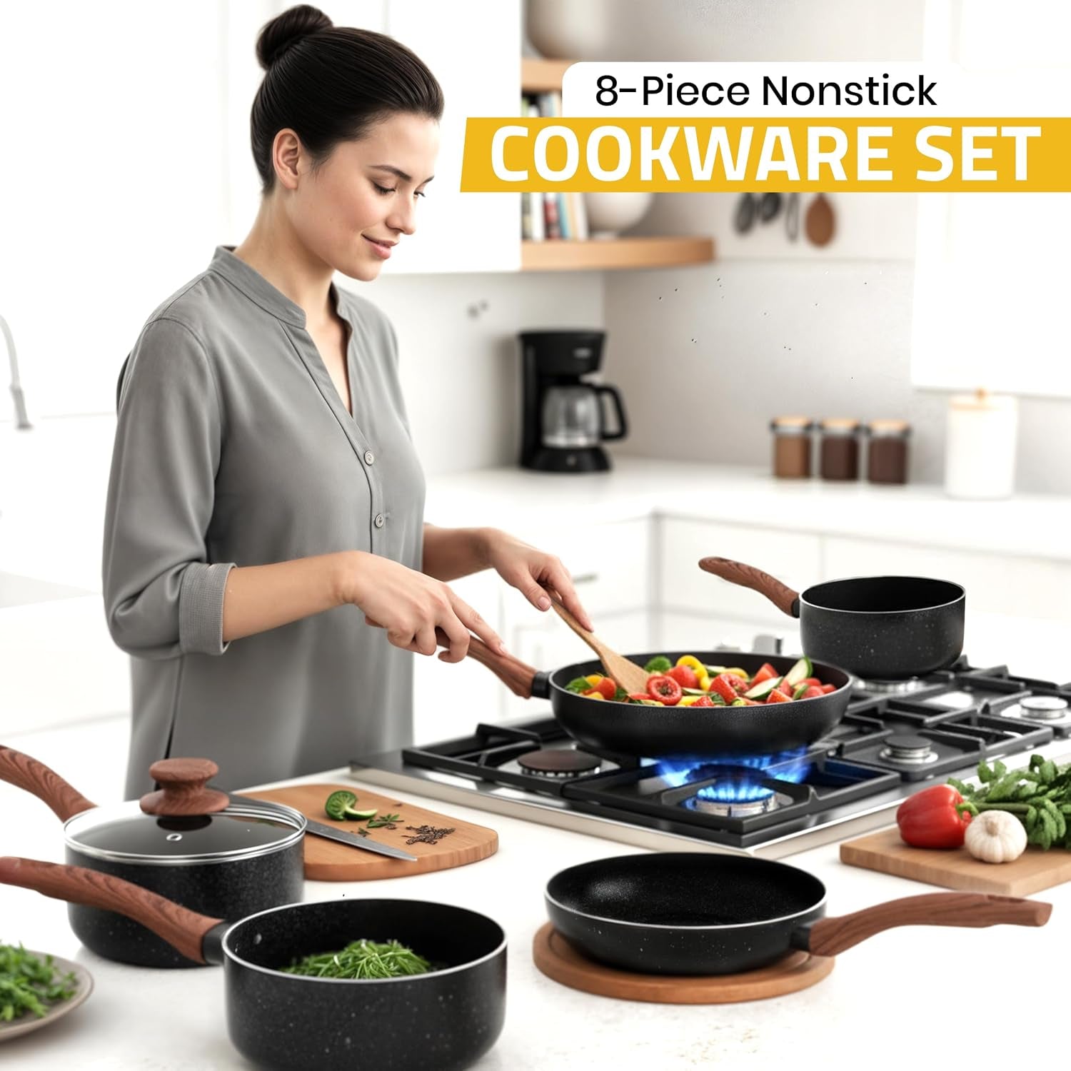 granite-pots-and-pans-cookware-set-8-piece-pfoa-free-1-qt-2-qt-3-qt-sauce-pan-with-lids-11-inch-8-inch-frying-pan-induction-compatible-non-stick-coating-durable-cookware