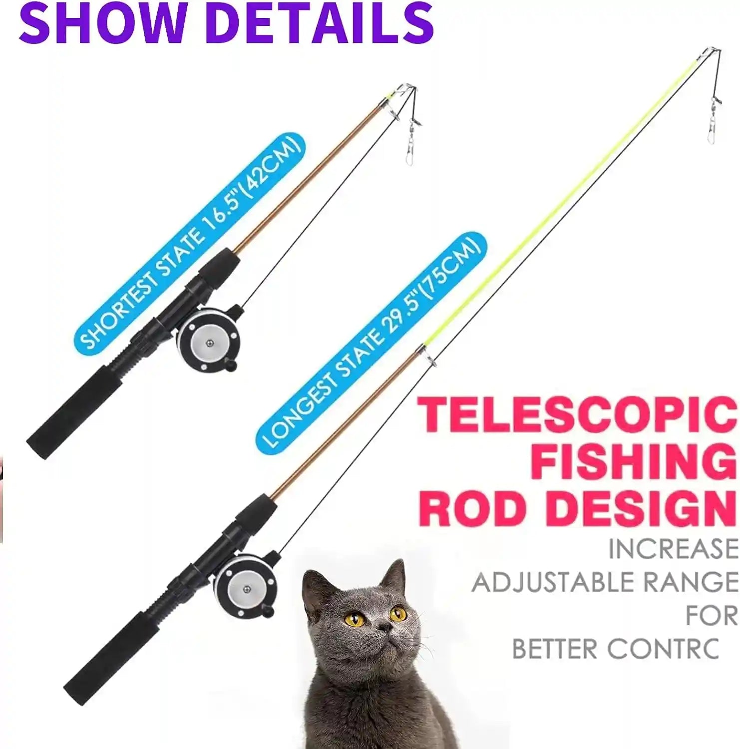 retractable-cat-teaser-wand-toy-cat-toys-for-indoor-outdoor-cats-interactive-fishing-rod-with-8-pcs-refills-feather-toy-plush-mouse-caterpillar-fish