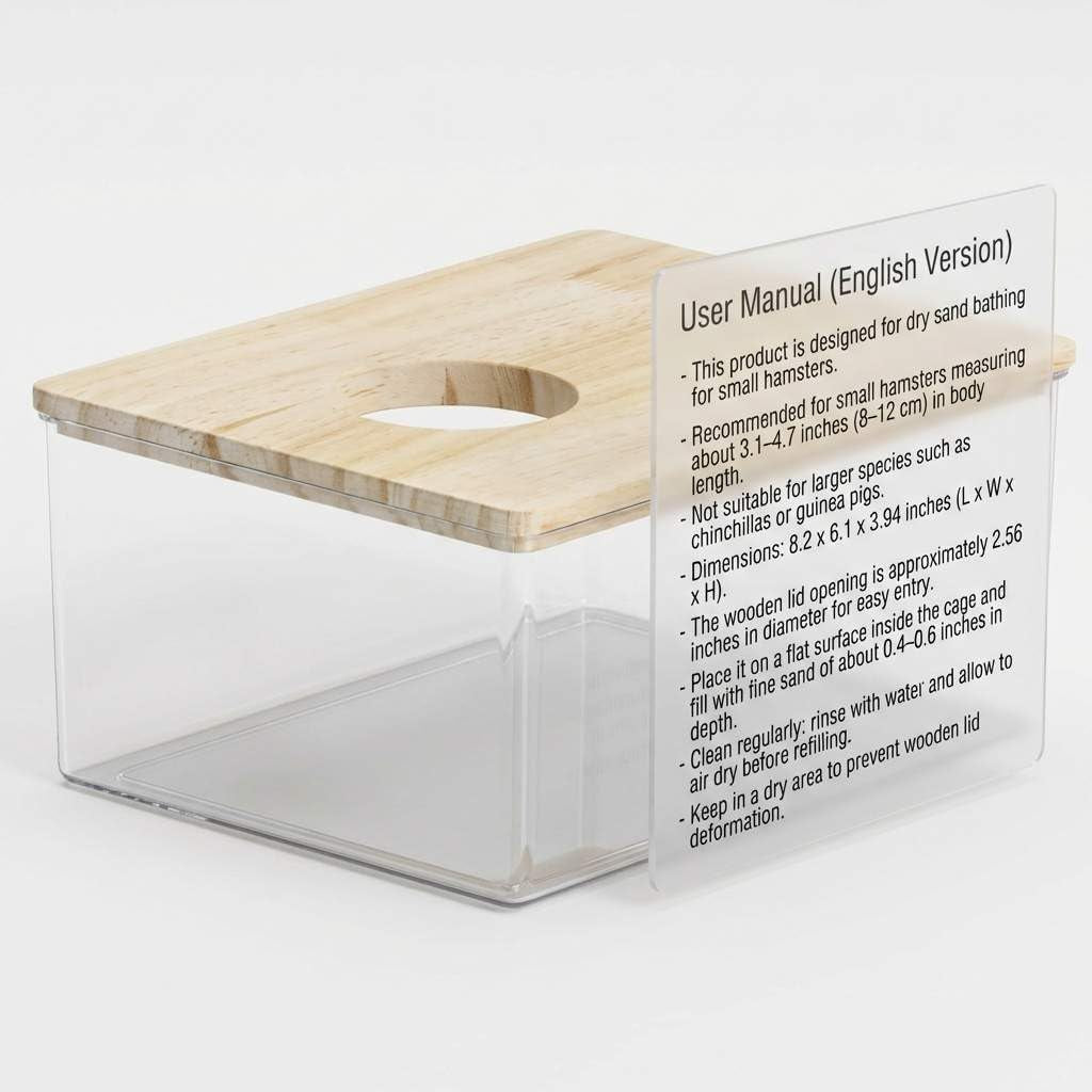 qwork-hamster-sand-bath-box-clear-acrylic-habitat-bath-with-wooden-lid-for-dwarf-hamsters-digging-grooming