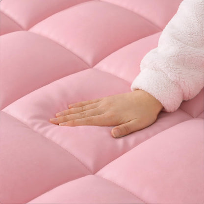 Pink Twin XL Mattress Topper for College Dorm, Plush Pillow Top | College Dorm Room Essential for Girls&Guys, Overfilled Filling Adds Plush Comfort, Deep Pocket Design Fits Twin Xl Mattresses5