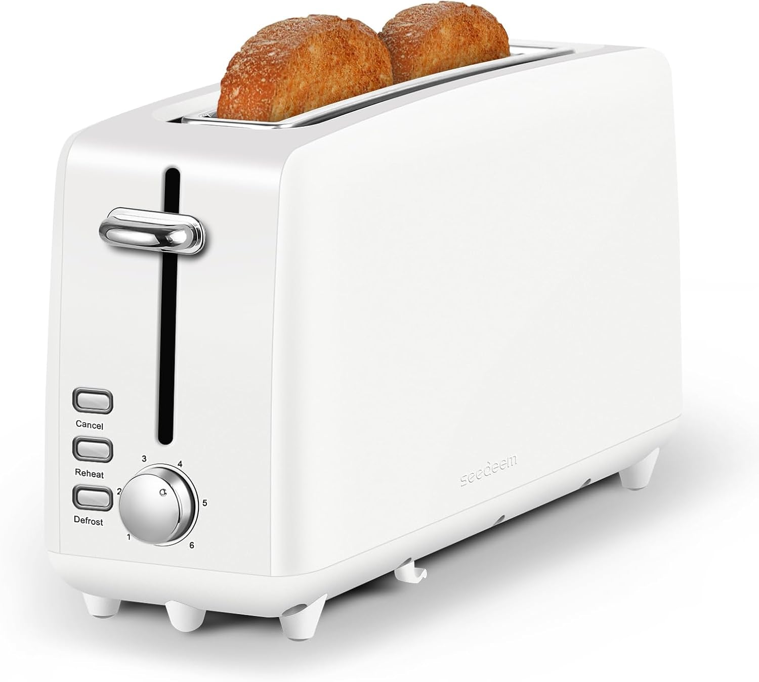 stainless-steel-toaster-2-slice-slim-10-single-long-slot-white-6-shade-settings-extra-wide-slot-fits-bagels-artisan-bread-defrost-cancel-function-removable-crumb-tray