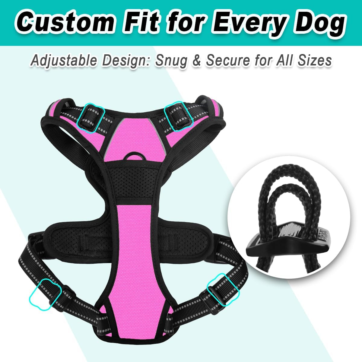barkbay-no-pull-pet-harness-dog-harness-adjustable-outdoor-pet-vest-3m-reflective-oxford-material-vest-for-pink-dogs-easy-control-for-small-medium-large-dogs-l