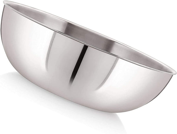 SRIYUG Stainless Steel Tasla Low Wok without Handle Stainless Steel Triply Induction Base Deep Kadai Steel Aluminum Tasla with Glass Lid6