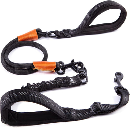 Sparklypets Double Dog Leash for 2 Dogs – Rope Bungee Dual Leash for Medium and Large Breeds with Padded Handles & Tangle Free (Teal, Medium/Large)23