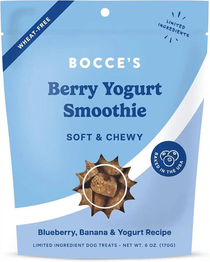 Bocce'S Bakery Berry Yogurt Smoothie Flavor Soft & Chewy Dog Treats, 6 Oz1