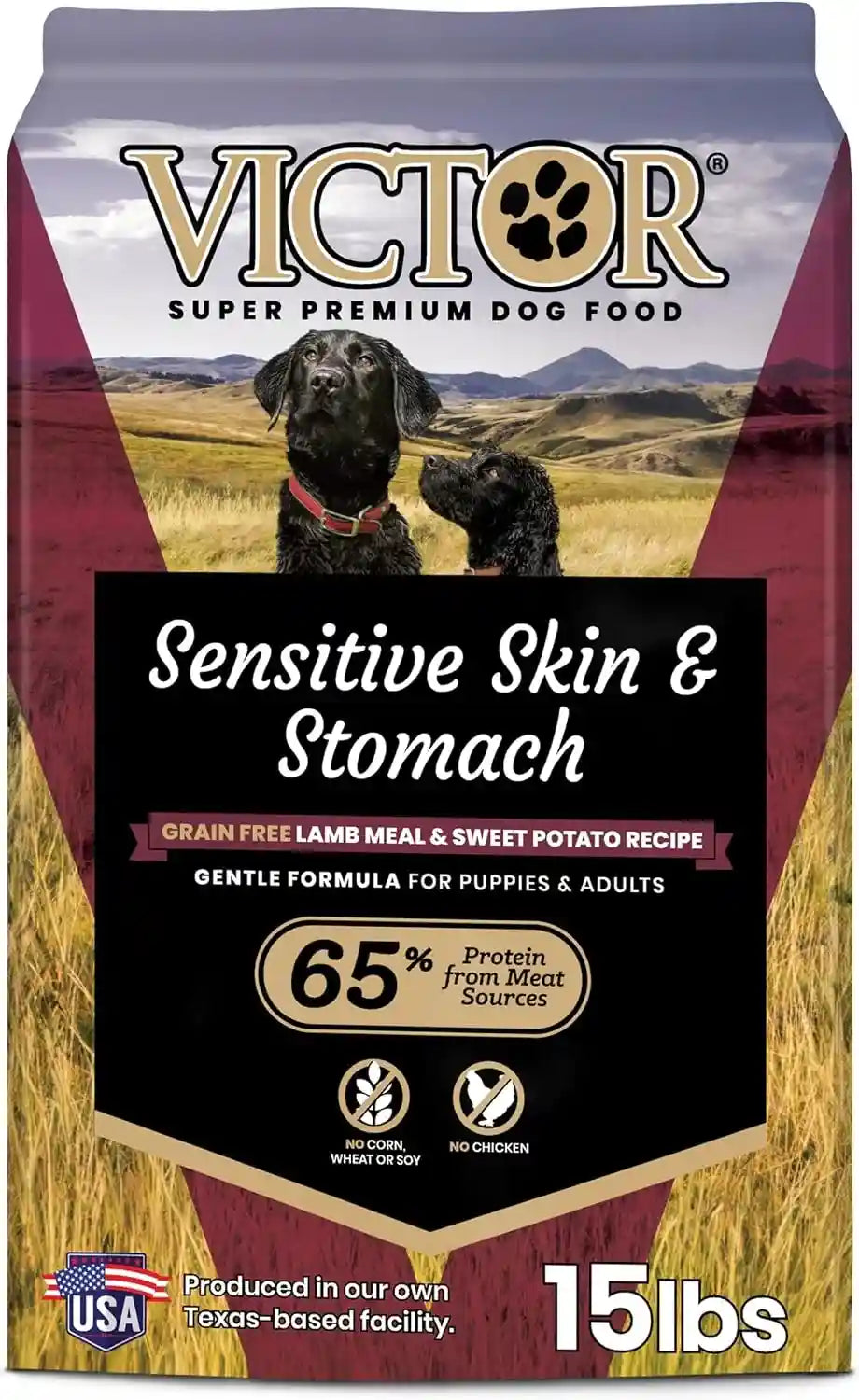 victor-super-premium-dog-food-sensitive-skin-and-stomach-salmon-meal-brown-rice-recipe-dry-kibble-gluten-free-no-chicken-ideal-for-dogs-with-allergies-adult-and-puppy-food-5-lb