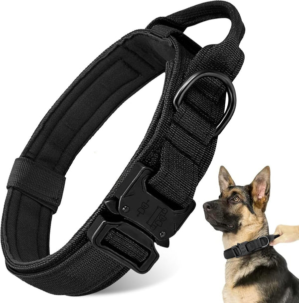 Tactical Dog Collar Leash Set,Dog Collar with Controll Handle for Large Dog9