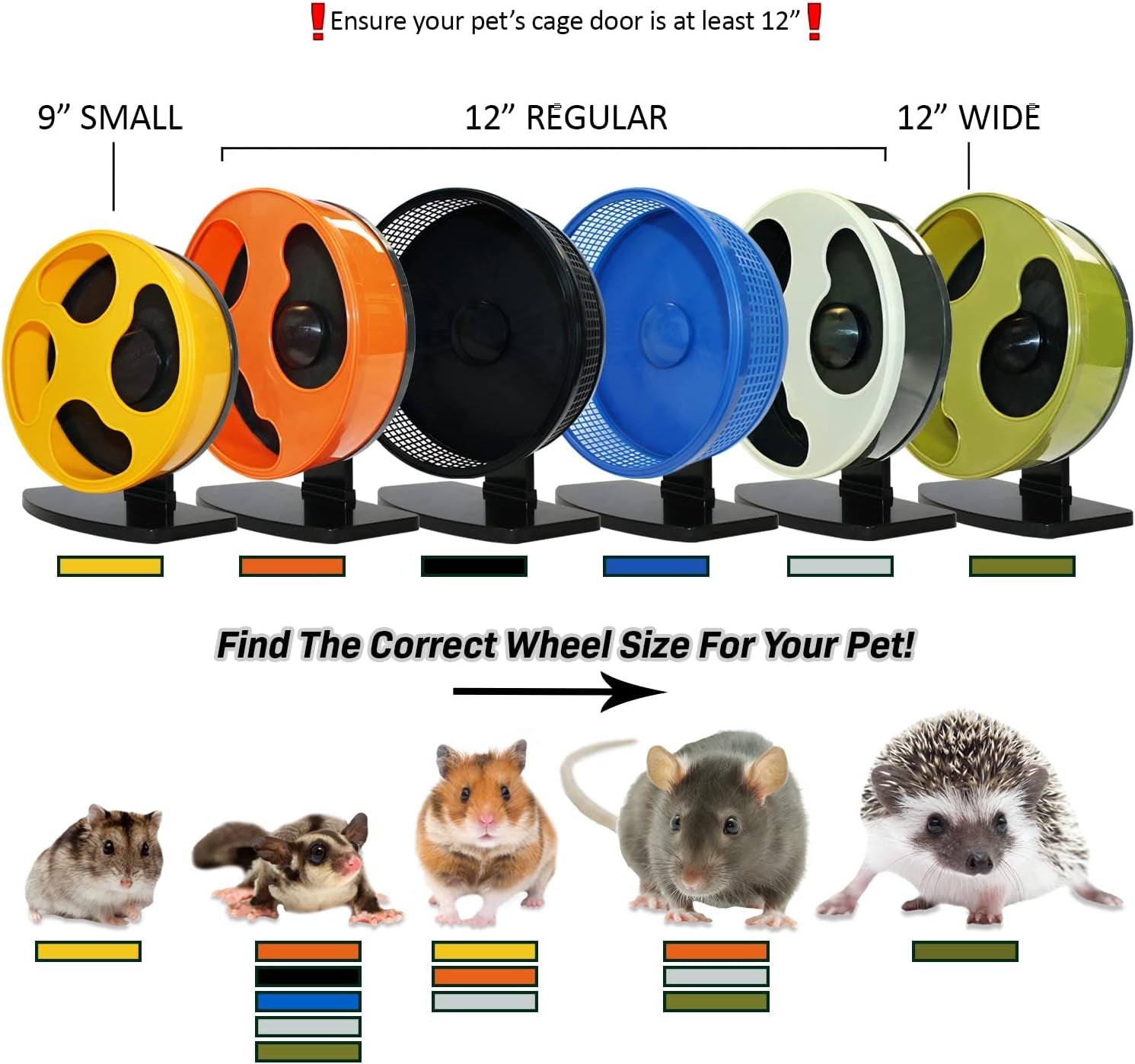 silent-runner-12-regular-wheel-cage-attachment-sugar-gliders-hamsters-rats