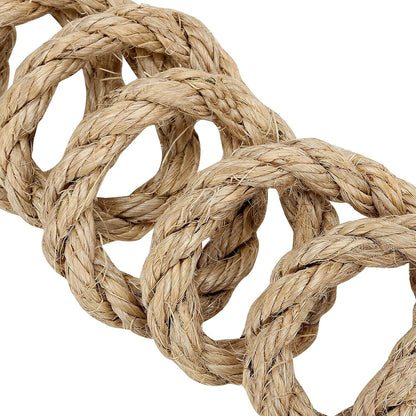 1/2 Inch Sisal Rope, 100 Feet Twisted Sisal Rope for Repairing, Recovering Cat Scratching Post, Bundling, Decoration, Wall Hangings, Tie Downs5