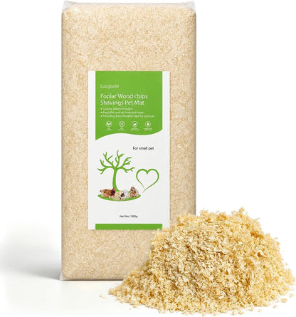 35Oz Natural Aspen Wood Pet Bedding – Low Dust, Odor Control & Ultra Absorbent Shavings for Hamsters, Parrots, Guinea Pigs & Small Animals1