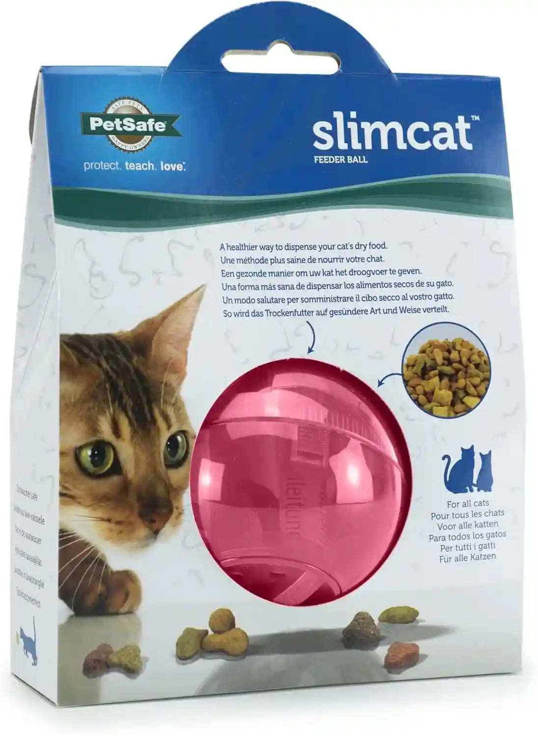 petsafe-slimcat-feeder-ball-cat-toy-blue-interactive-puzzle-game-for-your-cat-adjustable-openings-control-portion-feed-speed-slows-fast-eaters-improve-digestion