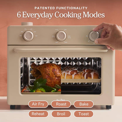 Our Place Large Wonder Oven, 6-In-1 Air Fryer & Toaster Oven, 3-Rack, 32 Qt | Non-Toxic Air Fryer Toaster Oven Combo; Basket, Wire Rack, Bake Pan, Crumb Tray; Toast, Roast, Bake, Broil, Reheat, Steam3